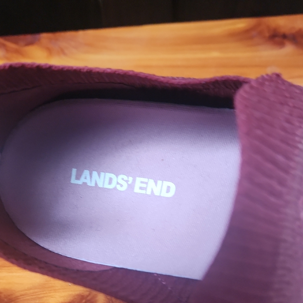 Lands' End Women's Sneakers in Burgundy and Gray - Like new, barely worn - Picture 2 of 9